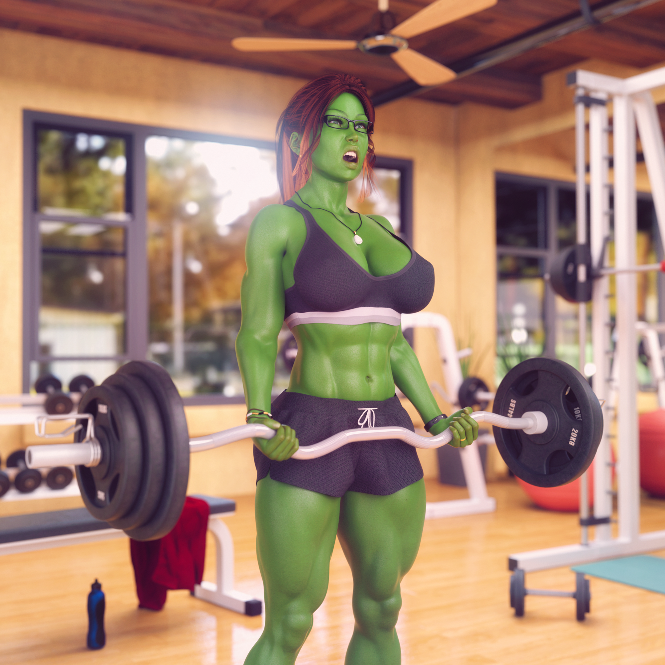 Becca plays Hulk.png