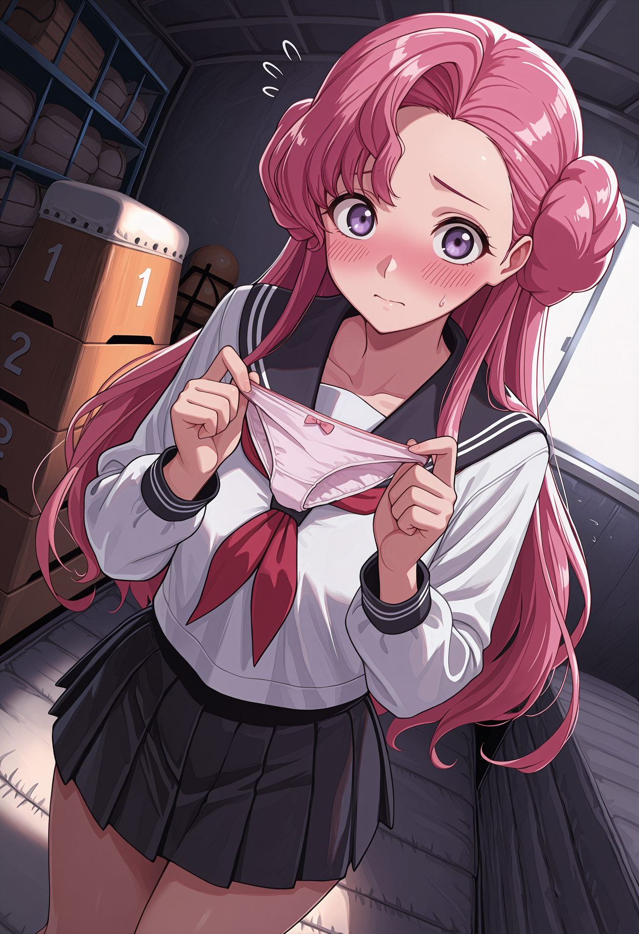 (code geass) euphemia - school uniform - gym storeroom - holding panties_00796.png