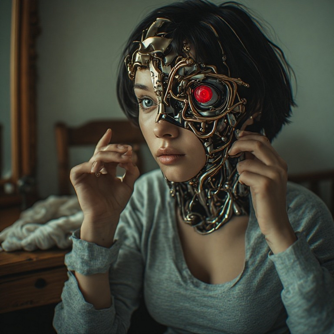 cyborg girl adjusting her face.jpg
