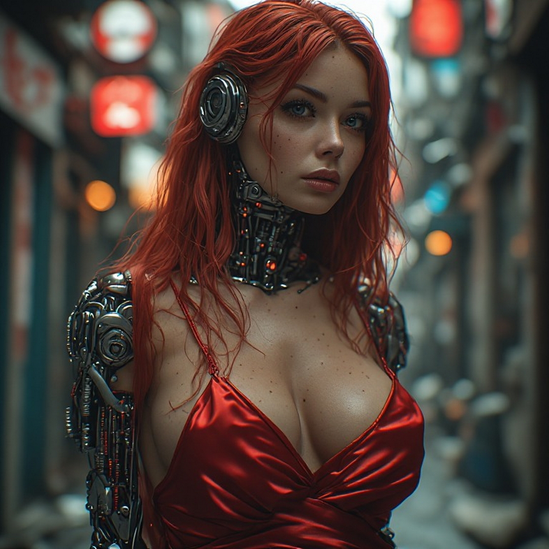 cyborg girl standing in street.jpg