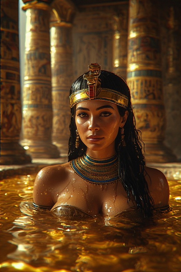 egyptian queen bathing in honey.jpg
