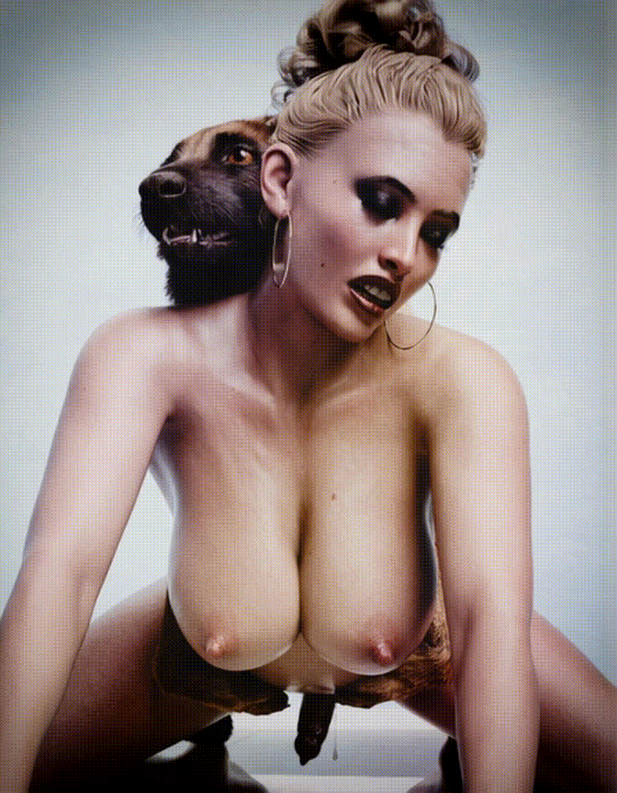 GIF - Blonde and dog by Katankana.gif