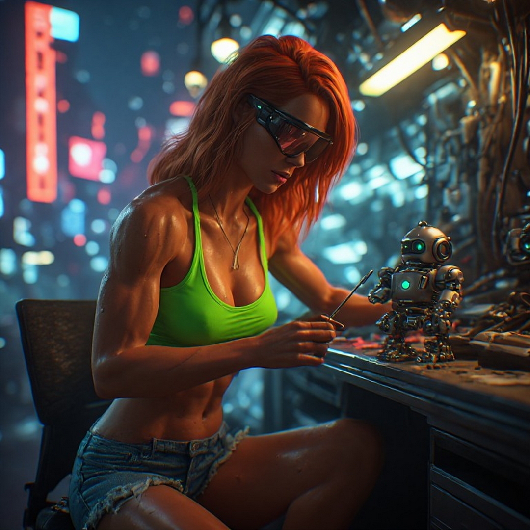 girl adjusting a small robot.jpg