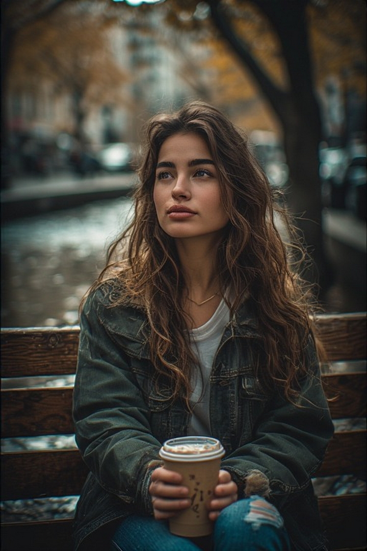 girl drinking coffee by the river.jpg