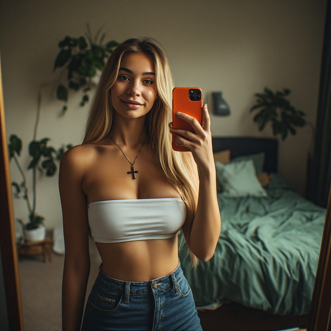 girl taking selfie in bedroom.jpg
