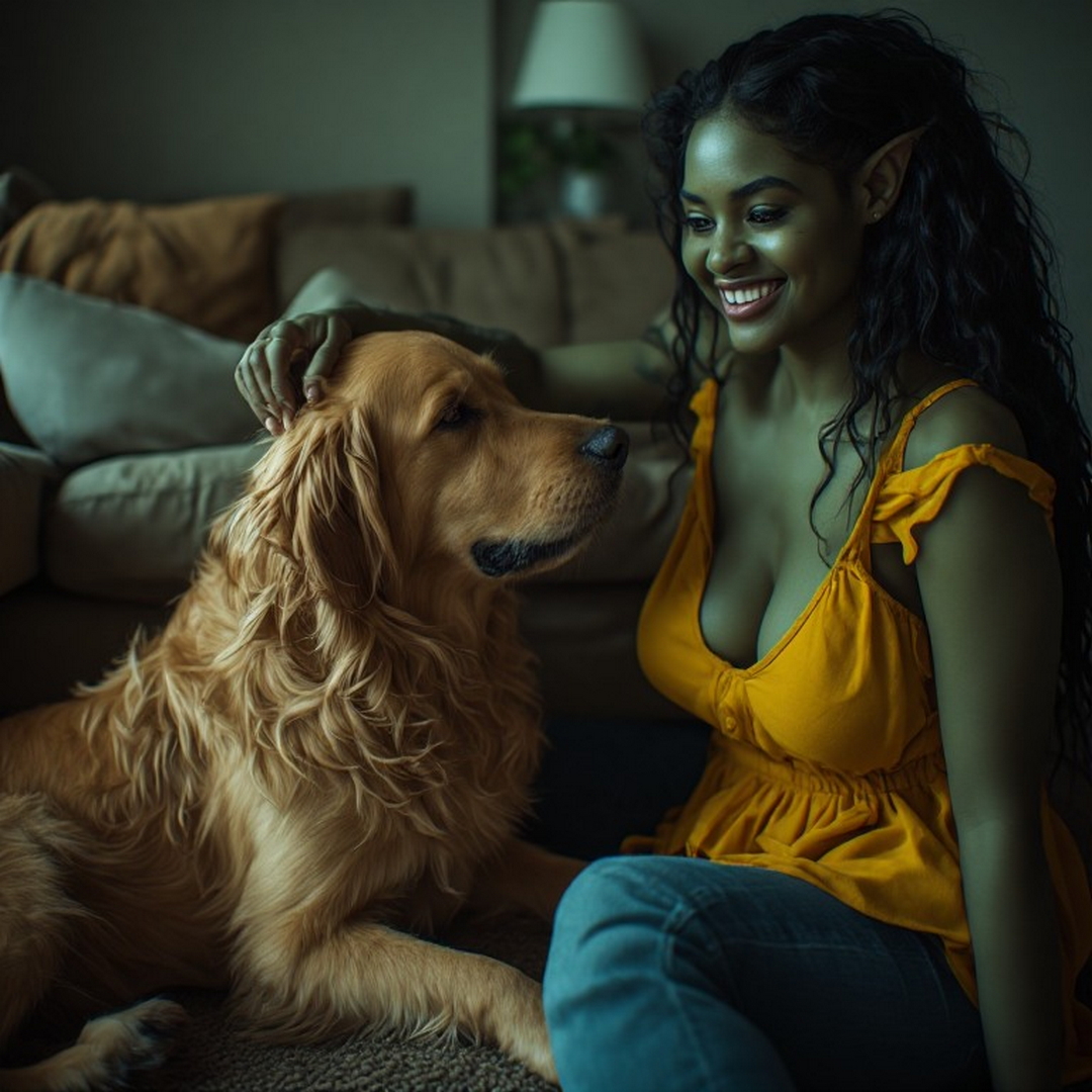 goblin & her dog.jpg