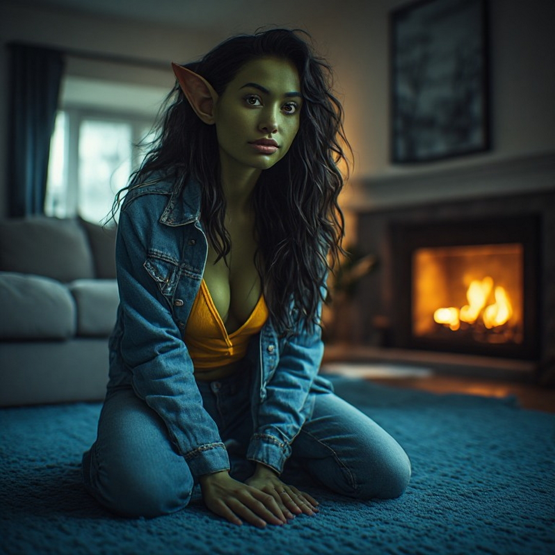 goblin kneeling in the lounge.jpg