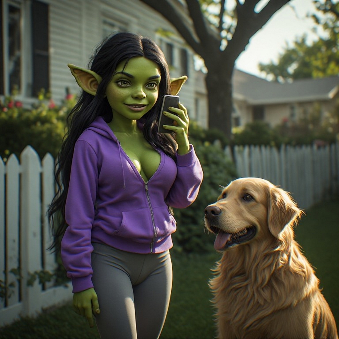 goblin talking on her phone.jpg
