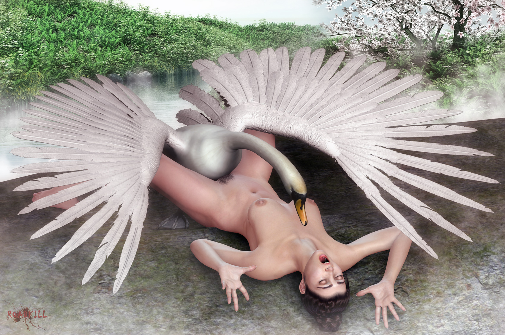 Leda and the swan by Roadkill.jpg
