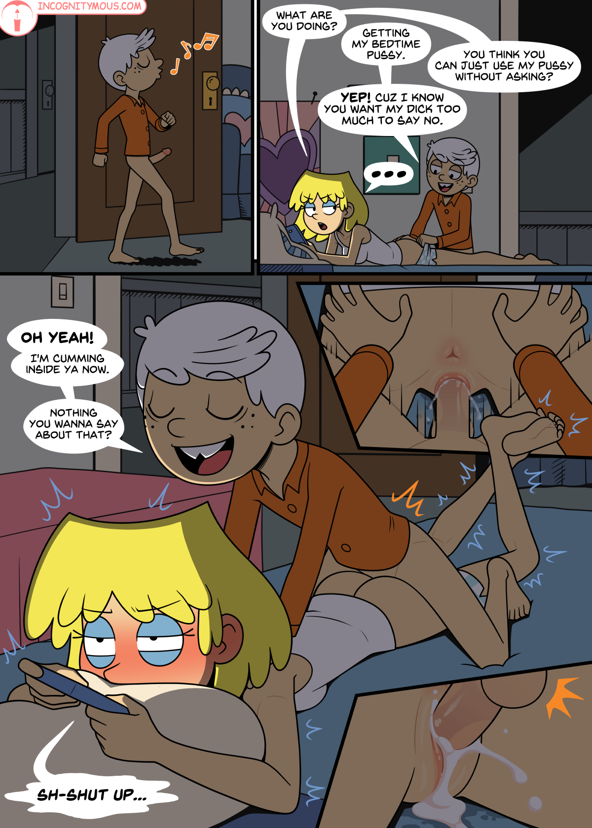 Lincoln and Lori Bedtime Sex 