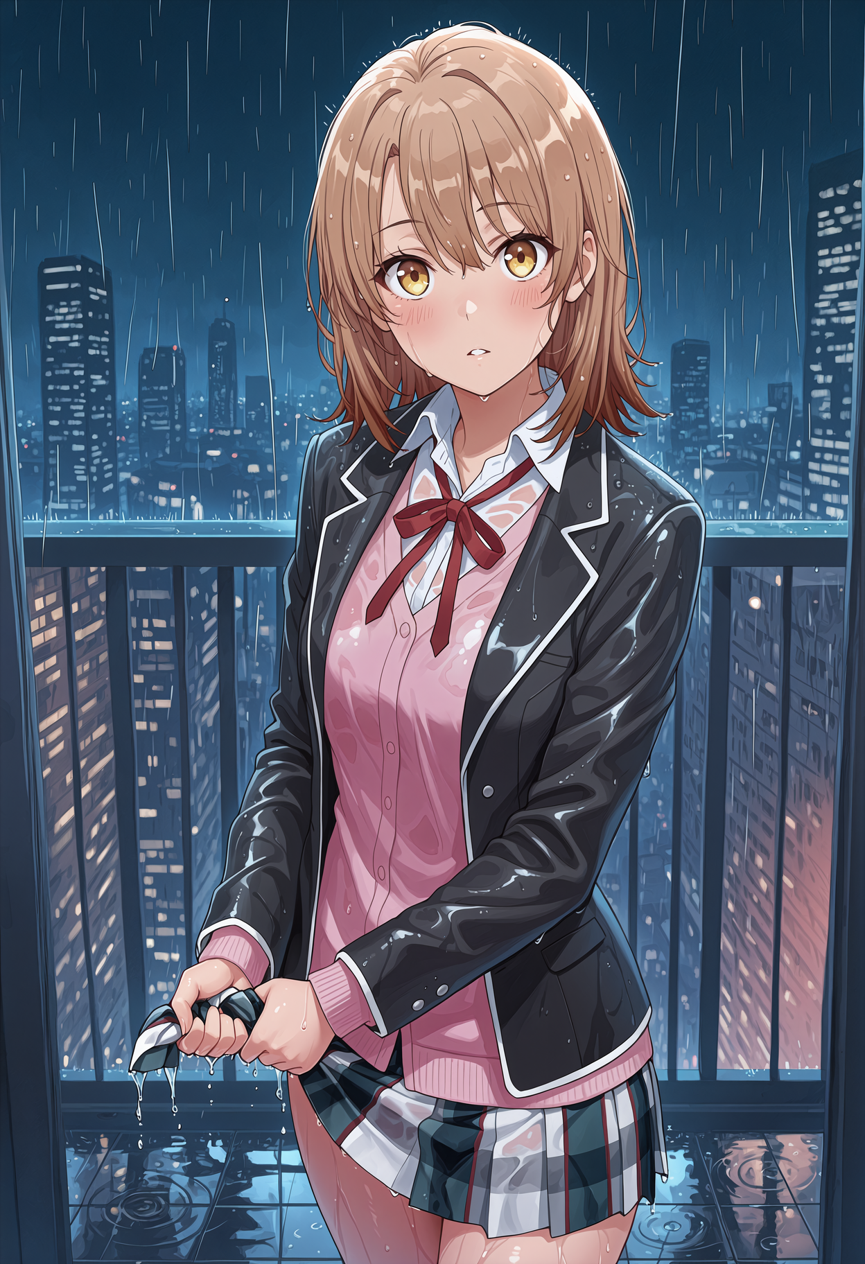 (oregairu) iroha isshiki - default - night city - wringing skirt_00706.png