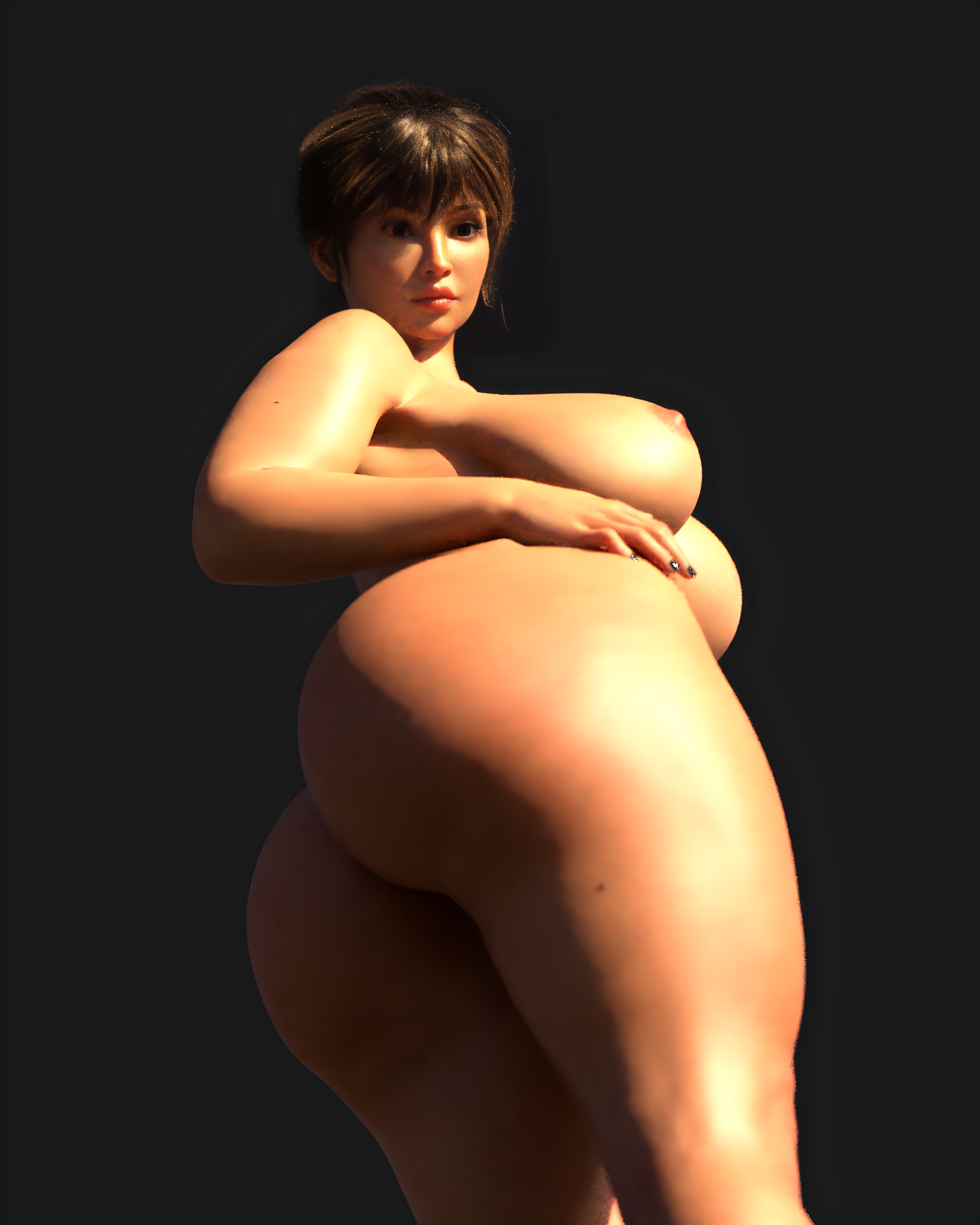 an animated character in a alluring pose rejlu