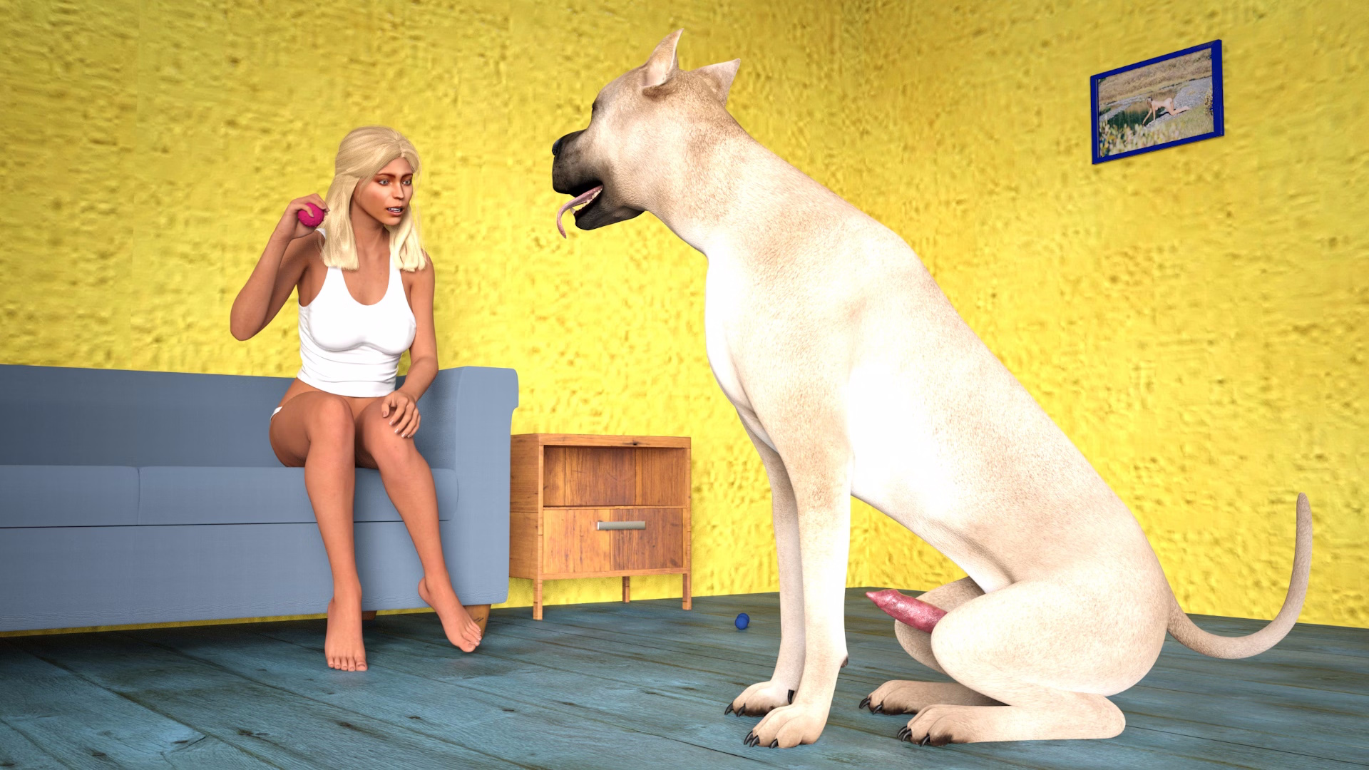Sandra and dog by bogumil.jpg