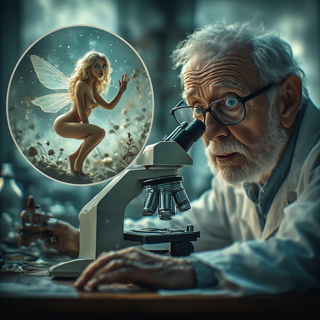 scientist looking at fairy in microscope.jpg