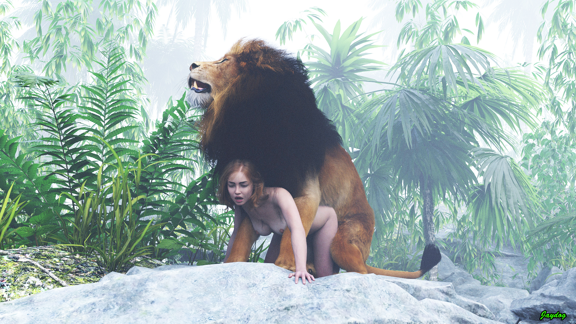 The lion is loose by Jaydog.jpg