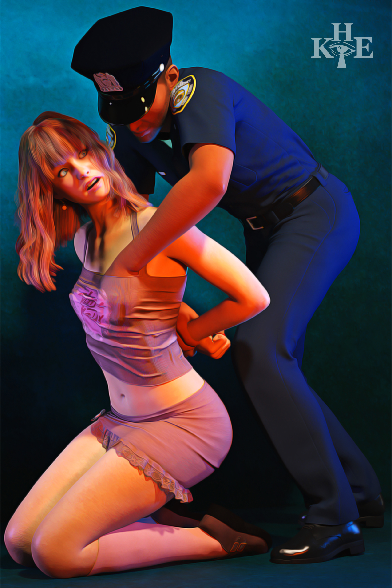 What are you doing, officer by KeyHoleEye.jpg