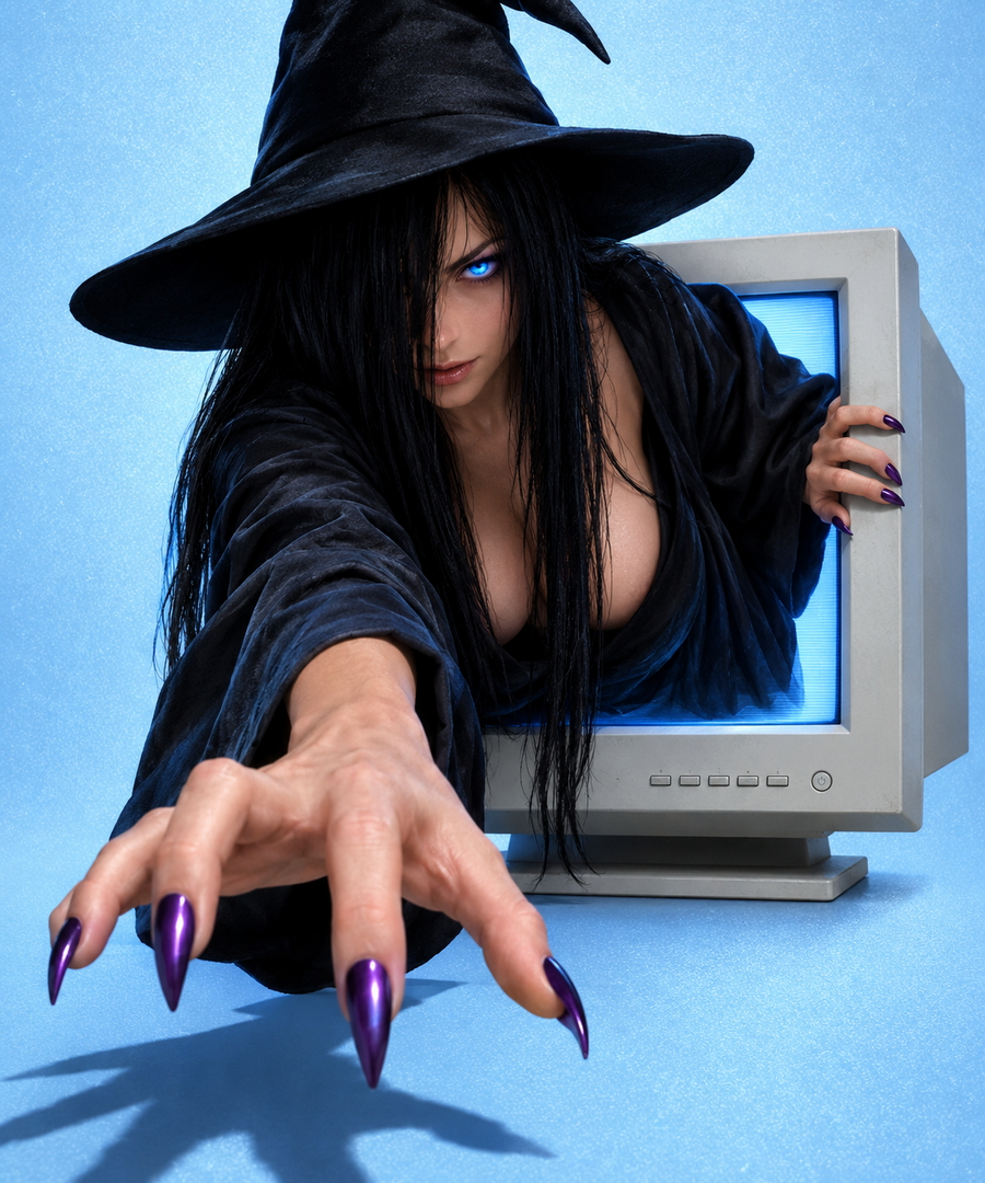 witch crawling out of monitor.jpg