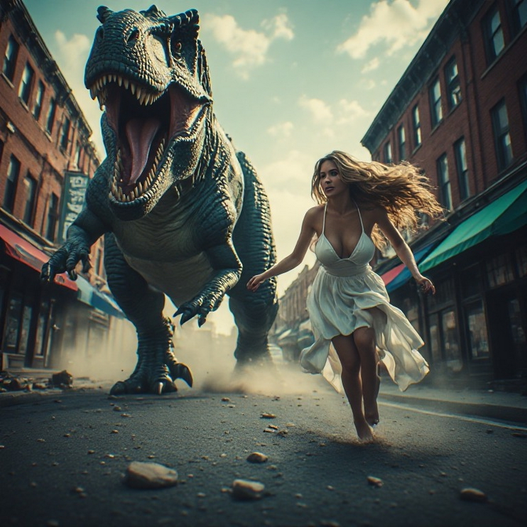 woman being chased by dinosaur.jpg