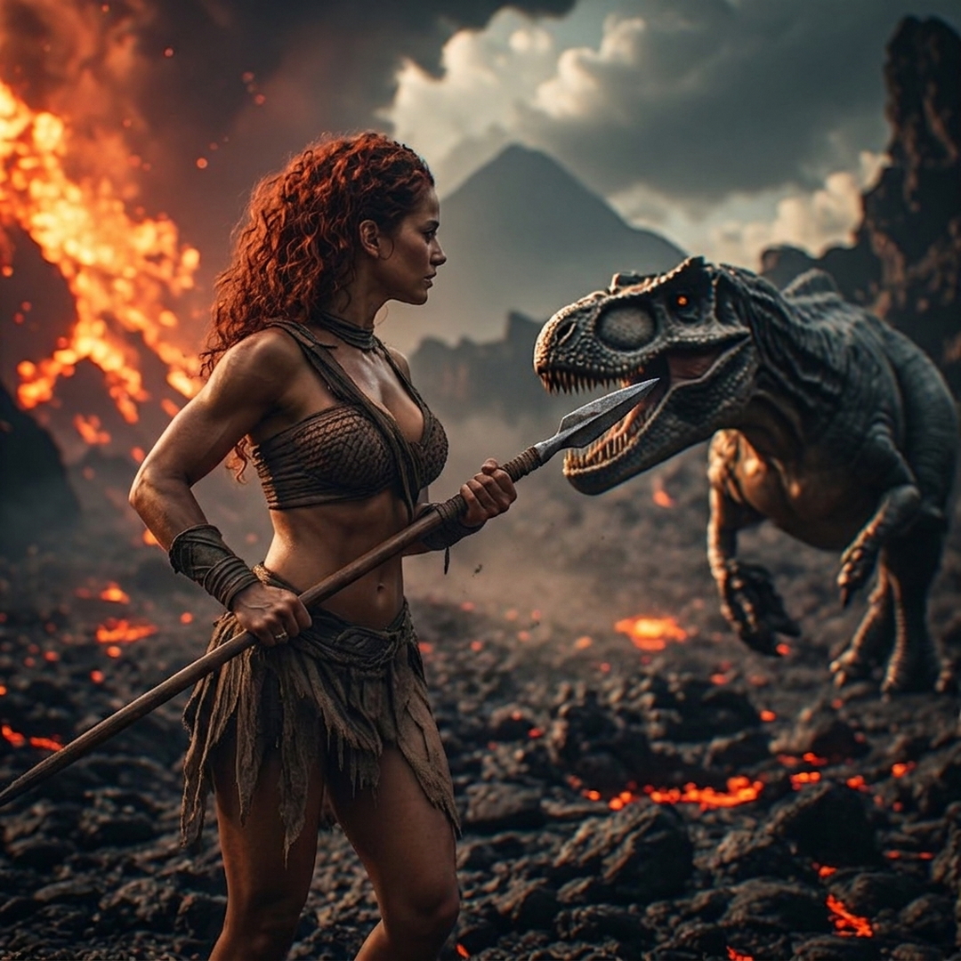 woman facing dinosaur.jpg