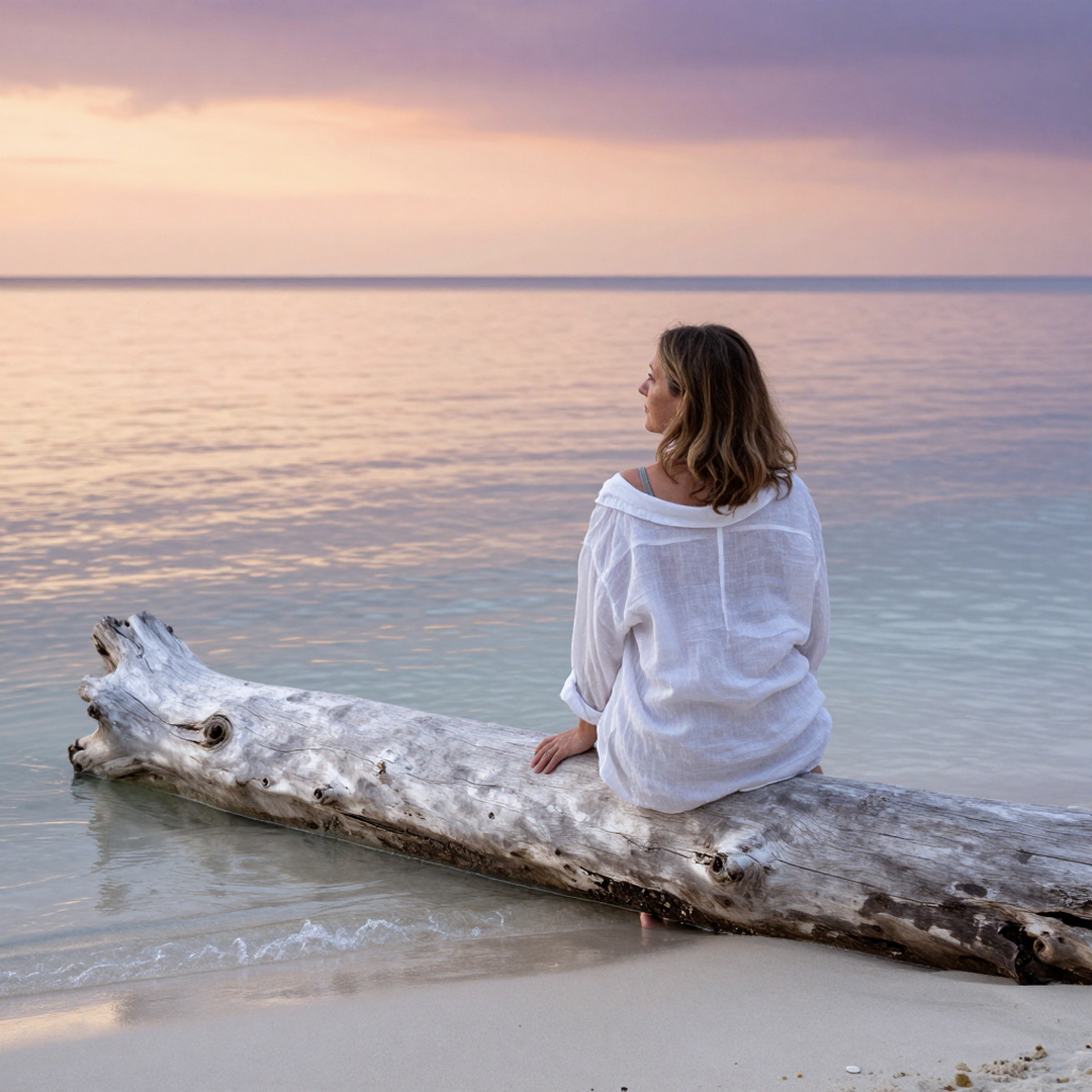 woman sitting on driftwood.jpg