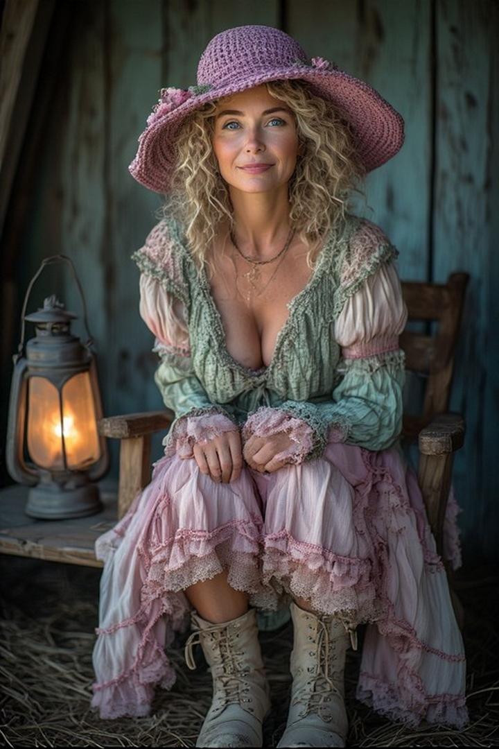 woman sitting outside cabin.jpg