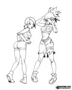 Digimon 2 Adventure 02 X 3 Tamers Kari Kamiya and Rika transforming into Gatomon Renamon DigiB...jpg