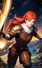 00529-707656750-adult male irish redhead, fantasy leather D&D armor, cleric, derpy face grinni...jpg 00529-707656750-adult male irish redhead, fantasy leather D&D armor, cleric, derpy face grinni...jpg