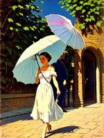 02832-102-Woman in white dress with a parasol walking on sidewalk by barber shop _lora_sd-pulp...jpg 02832-102-Woman in white dress with a parasol walking on sidewalk by barber shop _lora_sd-pulp...jpg