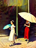 02833-103-Woman in white dress with a parasol walking on sidewalk by barber shop _lora_sd-pulp...jpg 02833-103-Woman in white dress with a parasol walking on sidewalk by barber shop _lora_sd-pulp...jpg