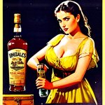 02850-100-lamia guarding a treasure chest, indiana jones holding bottle of whiskey facing lami...jpg 02850-100-lamia guarding a treasure chest, indiana jones holding bottle of whiskey facing lami...jpg