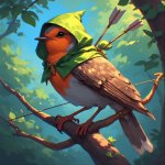 A_robin_bird_wearing_a_green_h (1).jpeg