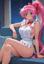 (steel angel kurumi) kurumi - naked apron - couch - crossed legs_00752.png