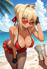 (fate) nero claudius - prostitute - beach - leaning forward_00708_1.png