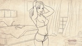 Lisa in Orient 01 lineart.jpg