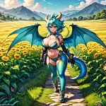 03916-108-female shortstack anthro dragoness big breasts, walking down path, scantily clad, h...webp 03916-108-female shortstack anthro dragoness big breasts, walking down path, scantily clad, h...webp