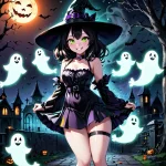 03802-2008-Witch girl in skimpy outfit, ghosts, glowing, smiling, black cat, spooky, score_6_...webp 03802-2008-Witch girl in skimpy outfit, ghosts, glowing, smiling, black cat, spooky, score_6_...webp
