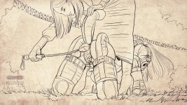 Maria's Training 16 barking lineart.jpg