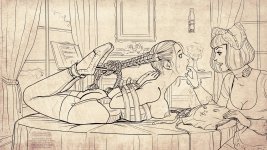 Marie 04 - Braid Tied lineart.jpg
