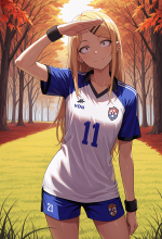 (dagashi kashi) endou saya - soccer - forest - contrapposto_00755.png