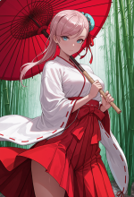 (fate) miyamoto musashi - miko - bamboo - contrapposto_00775.png