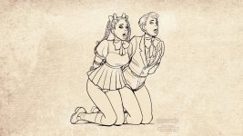 Initiation Party - Veronika and Jan lineart.jpg