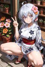 (symphogear) yukine chris - yukata - flower shop - squat peace_00742.png