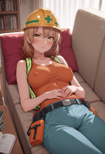 (oregairu) iroha isshiki - worker - couch - lying on back_00712.png