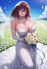 (taimanin) mizuki shiranui - bride - flower field - holding bouquet_00763.png