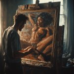 awhitemanstandsataneasel168c5f104b141e.jpg
