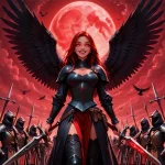 05712-105-Party of scantily clad females holding weapons, fantasy, medieval, smiling, bloodlu...webp 05712-105-Party of scantily clad females holding weapons, fantasy, medieval, smiling, bloodlu...webp