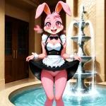 05680-104-Anthro bunny-girl in a maid outfit, raising her skirt to show her panties, blushing...webp 05680-104-Anthro bunny-girl in a maid outfit, raising her skirt to show her panties, blushing...webp