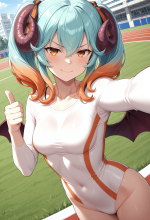 (sennen sensou aigis) lapis - athletic leotard - track and field - selfie_00556_1.png