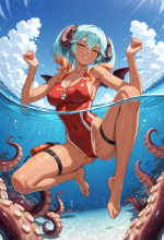 (sennen sensou aigis) lapis - baywatch - beach - octopus attack_00569.png