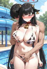 (blue archive) rio tsukatsuki - cow bikini - waterpark - crotch grab_00535.png